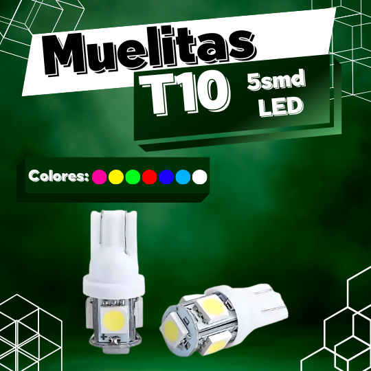 Muelita T10 5smd LED