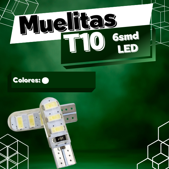 Muelitas T10 6 smd LED