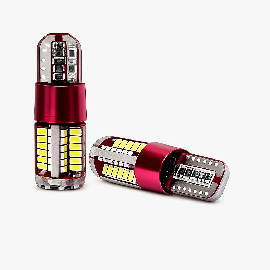 Muelitas t10 57SMD Led Doble Función fija y estroboscópica